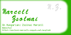 marcell zsolnai business card